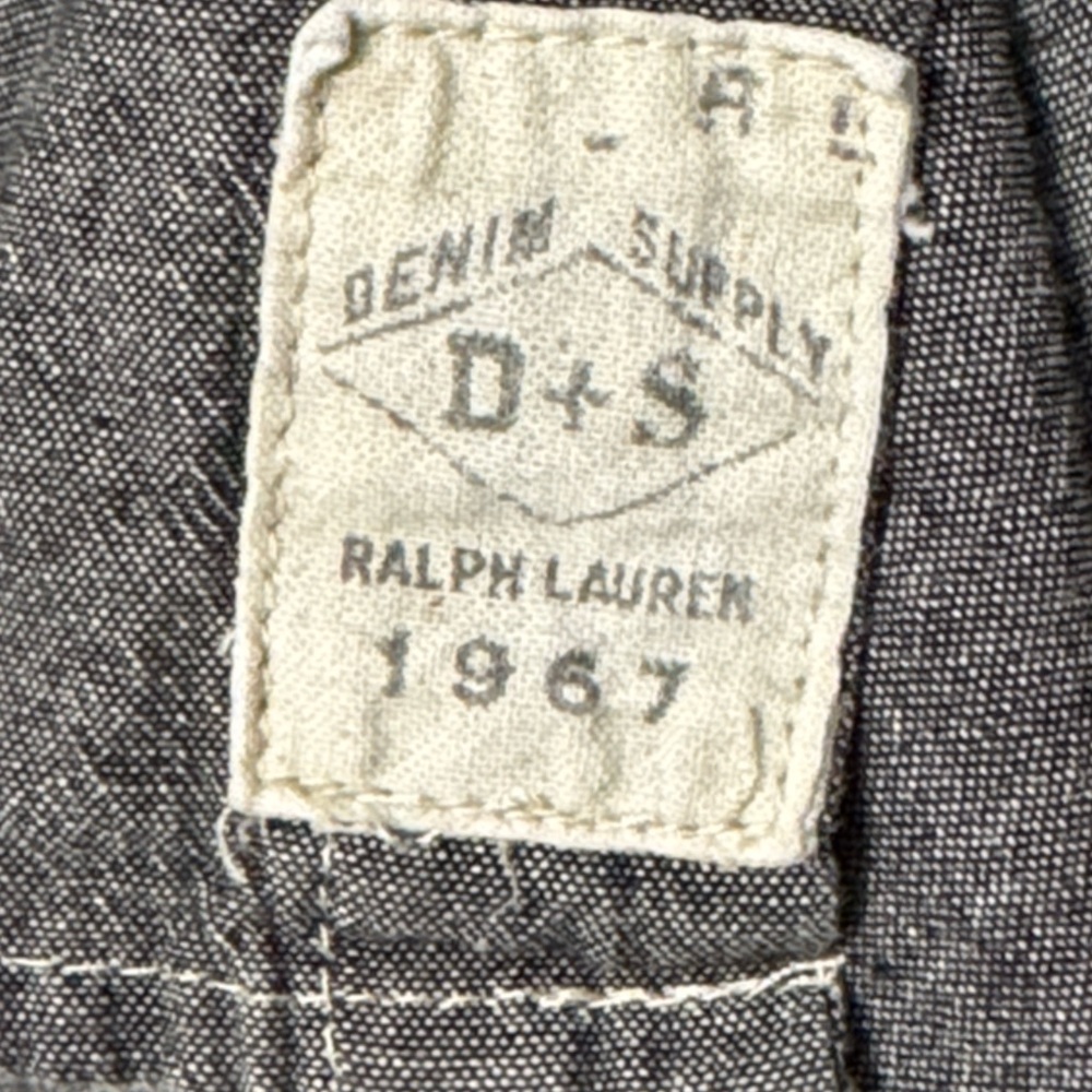 Denim & Supply Ralph Lauren Charcoal Button-Down Shirt size Large - Picture 11 of 12